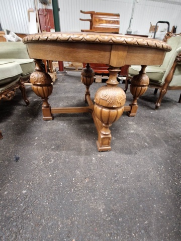 1040225-5 Sofa group 4 parts Chippendale style