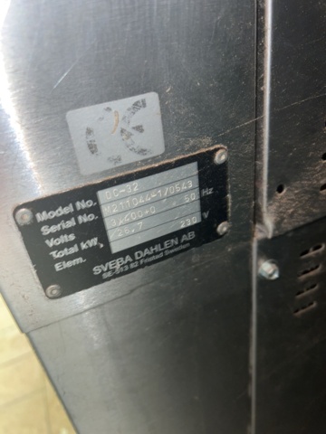 981045-10 Pizza oven with 3 compartments Sveba Dahlen DC-32