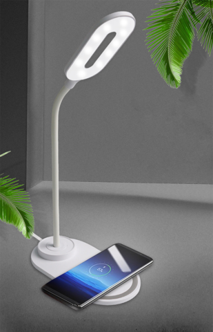 1040374-2 2 st LED-lampa med inbyggd trådlös laddare - Frakt ingår