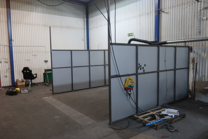 1029464-1 Welding walls/workshop wall, 4 pcs