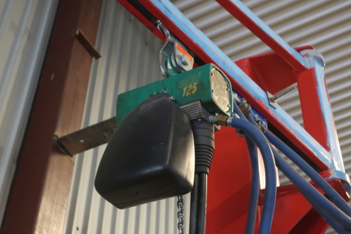 1029467-7 Svängpelarkran med telfer, 125kg