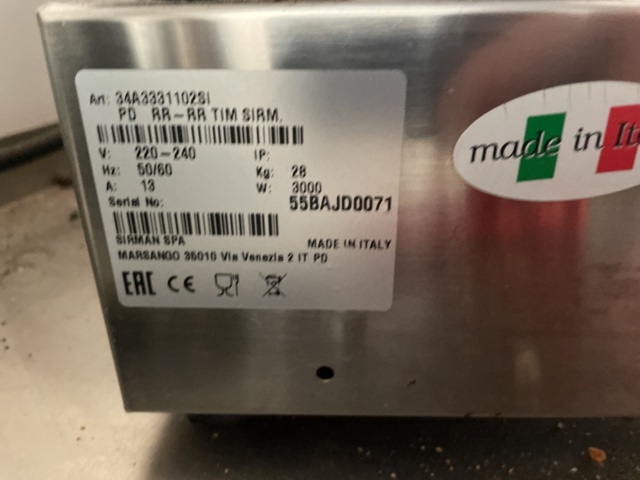 1023464-9 Double sandwich grill Sirman