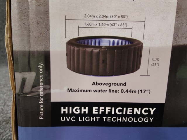 1040711-8 Uppblåsbart Spabad Bergen C-BE061 Comfort