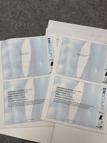 1038639-26 BTL EMSculpt maskin med tillhörande tillbehör