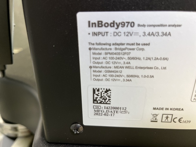 1038642-16 Measuring machine InBody 970