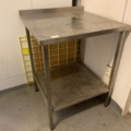 781006-1 Relief table in stainless steel with lower shelf