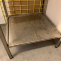 781006-2 Relief table in stainless steel with lower shelf