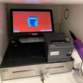 781010-1 Cash system Oracle Micros with receipt printer and cash drawer