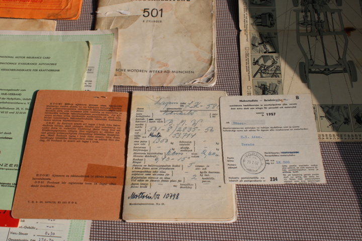 1040986-92 BMW 501/8 2.6 V8 - 1956