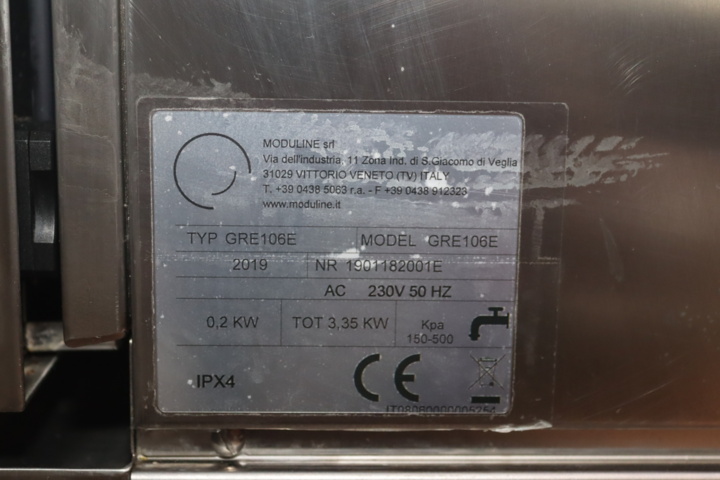 1041202-4 Moduline GRE106E Regeneration oven with steam