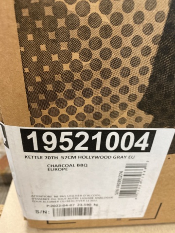 1041350-5 Charcoal grill Hollywood Charcoal BBQ 57cm, Weber - Grey