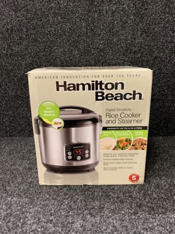 1039306-3 Hamilton Beach Digital Simplicity Rice Cooker