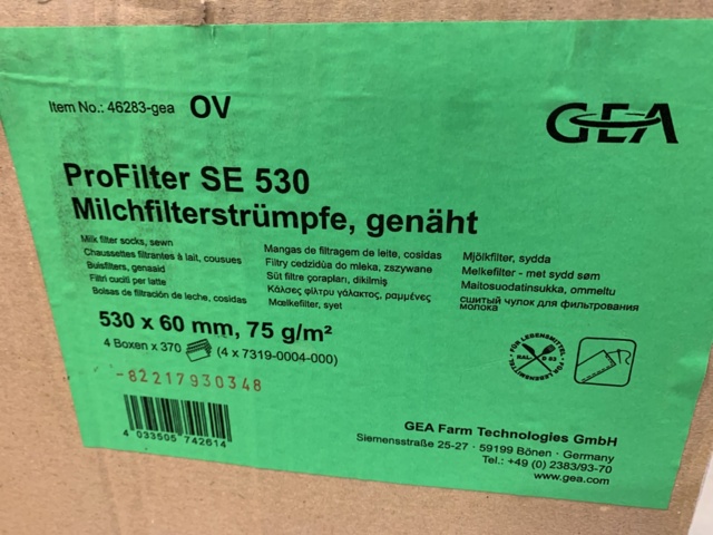 993037-9 Spare parts and accessories for milk machines