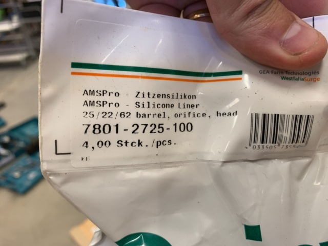 993037-20 Spare parts and accessories for milk machines