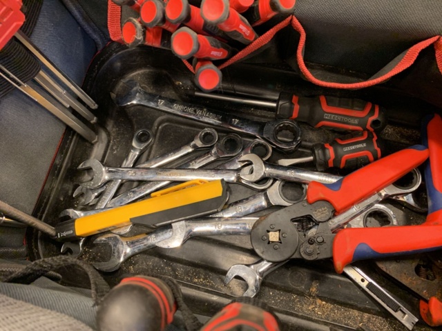 993038-6 Kamasa-Tools socket wrench set, KS Tool chisel set, tool bag