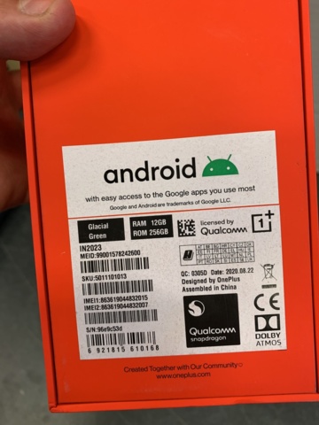 993043-7 Mobile phone OnePlus 8 Pro Glacial Green 256GB