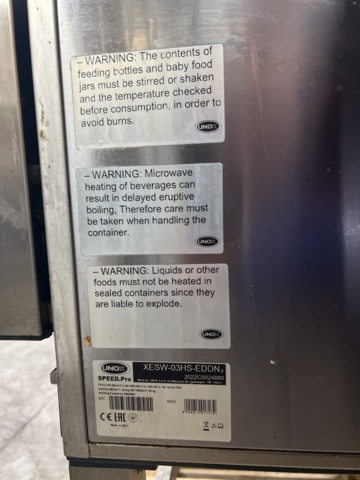 897341-4 Unox speed pro oven on stand