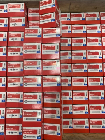 1041735-3 Assortment of metal expander, impact anchor & nail plug, Ejot