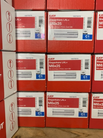 1041735-10 Assortment of metal expander, impact anchor & nail plug, Ejot