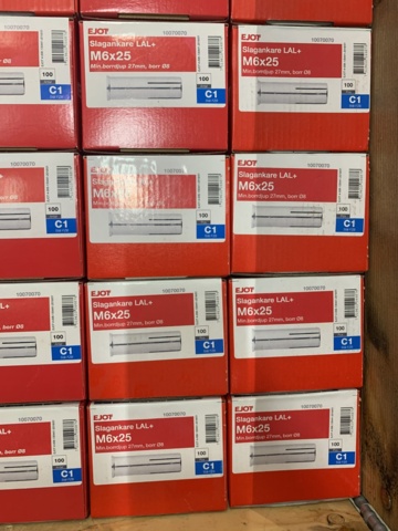 1041735-11 Assortment of metal expander, impact anchor & nail plug, Ejot