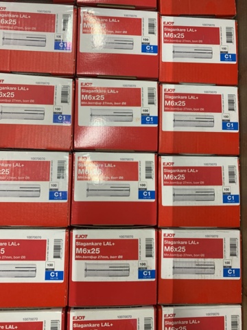 1041735-12 Assortment of metal expander, impact anchor & nail plug, Ejot