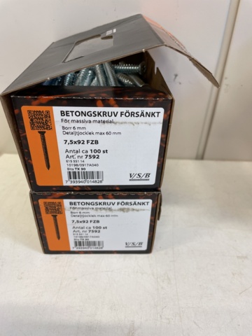 998626-7 Concrete screws