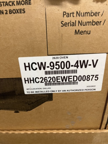 1039353-2 NEW Pizza Oven Turbochef HHC2620 Unused