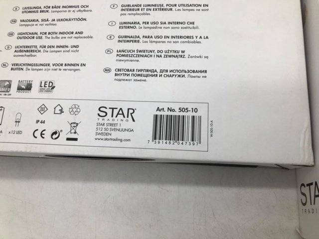 1041005-7 1 pc Eli star candlestick + 1 pc star Star Trading Alice - Shipping included (778)