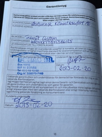 980523-40 Ford Transit Custom 270 2.2 TDCi Manual, 100hp, 2013