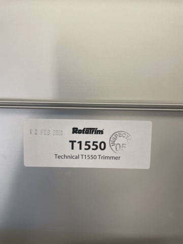 996338-10 Totatrim technical T1550 paper cutter