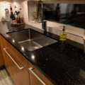 1043432-1 Silver galaxy glossy granite 3x0.58m, 30mm