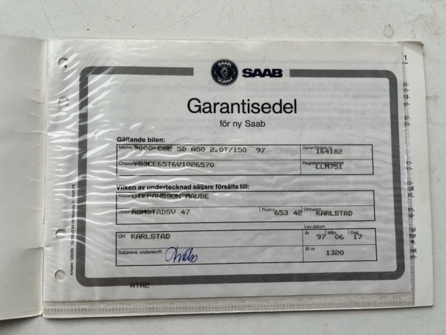 1044165-33 Saab 9000 CS 2.0 Turbo Manual, 150hp - 1997