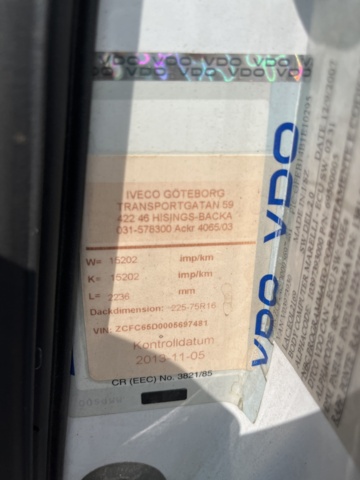 1023590-30 Iveco Daily 65C18 Chassis Cab 3.0 HPT - 2008