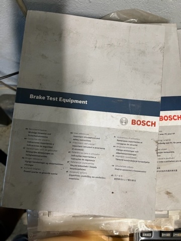 1043236-10 Brake test equipment with Bosch diagnostics