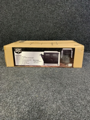 1044231-3 Side table Austin and Barbeque AABQ Trolley With Full Doors