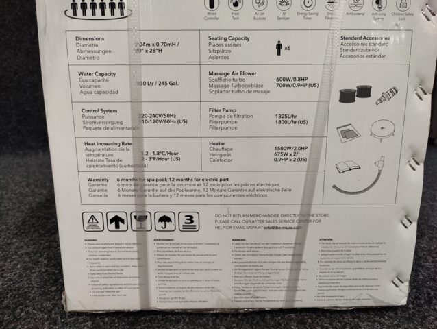 1044699-10 Inflatable Spa Bath Bergen C-BE061 Comfort