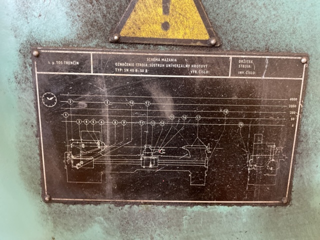 1042581-6 Support lathe TOS SN 50 C