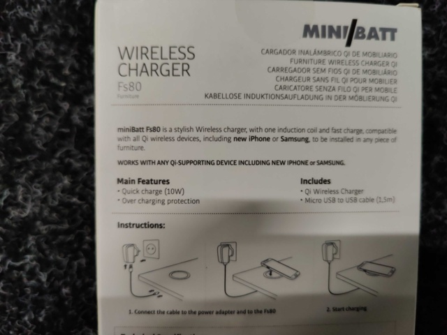 1045085-4 4 wireless chargers Minibatt Wireless Charger FS80