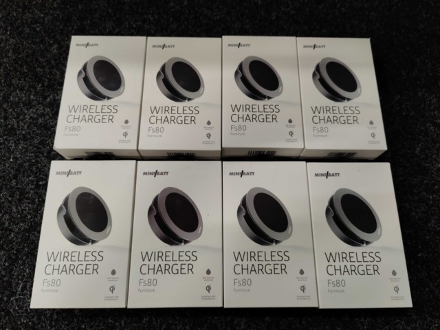 1045085-10 4 wireless chargers Minibatt Wireless Charger FS80