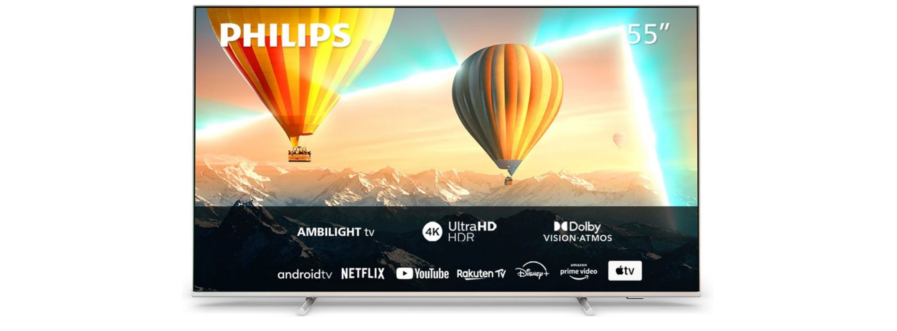1045244-2 55" 4K LED Ambilight TV Philips 55PUS8057/12
