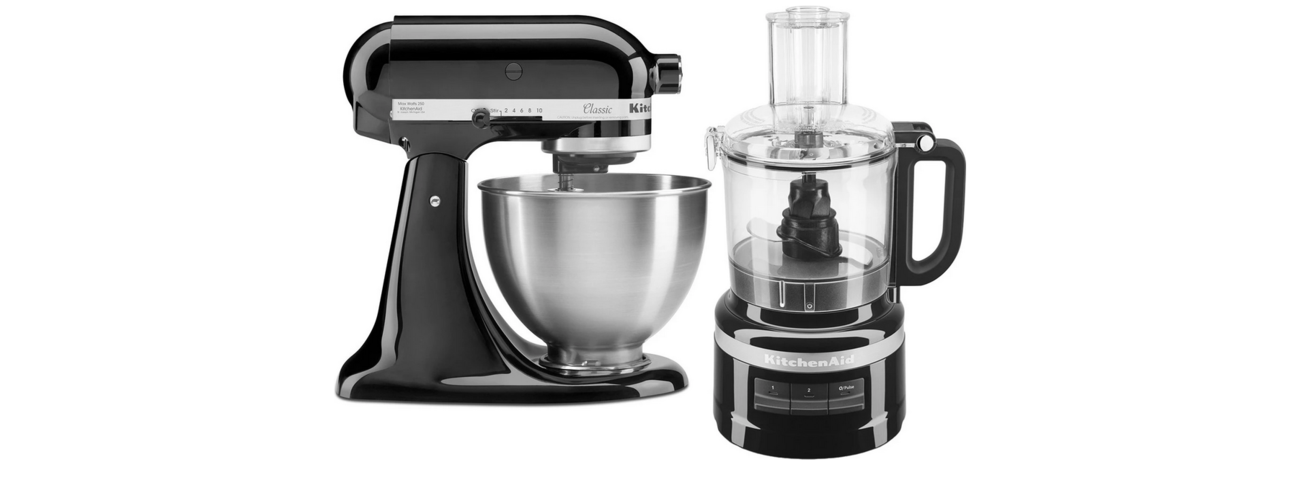 1044369-2 Set with kitchen machine & food processor KitchenAid 5K45SSEOB + 5KFP0719EOB