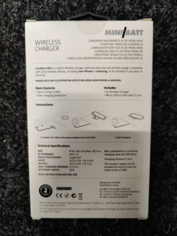 1045078-3 4 wireless chargers Minibatt Wireless Charger FS80