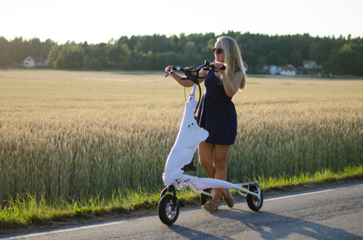 1045368-6 Trikke, fully electric vehicle/scooter, new, white