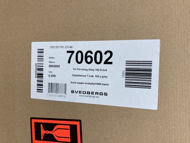 1045638-2 Bathroom cabinet Svedbergs Slate gray 160