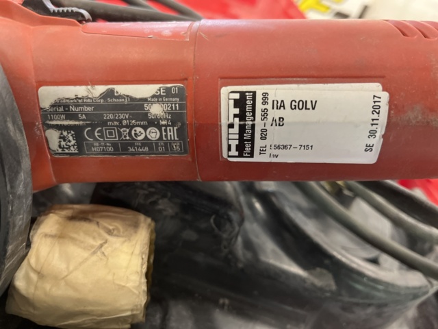 1023648-2 Vilnekhilpi Hilti DAG 125se