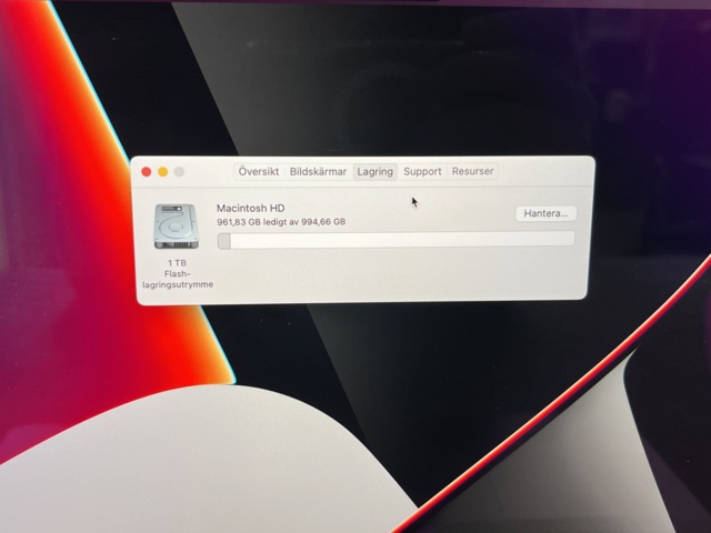 963394-7 MacBook Pro M1 16", 32GB / 1TB