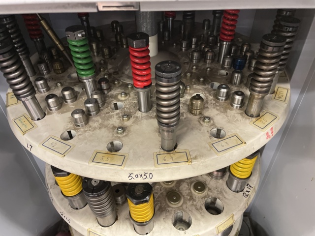 1002856-3 Amada Original tool cabinet with punches and pads