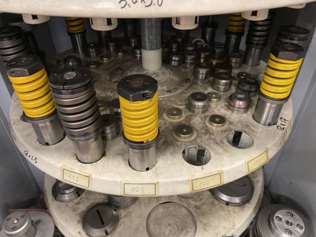 1002856-6 Amada Original tool cabinet with punches and pads