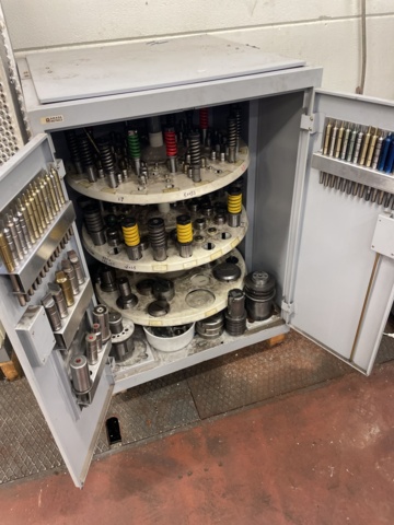 1002856-1 Amada Original tool cabinet with punches and pads