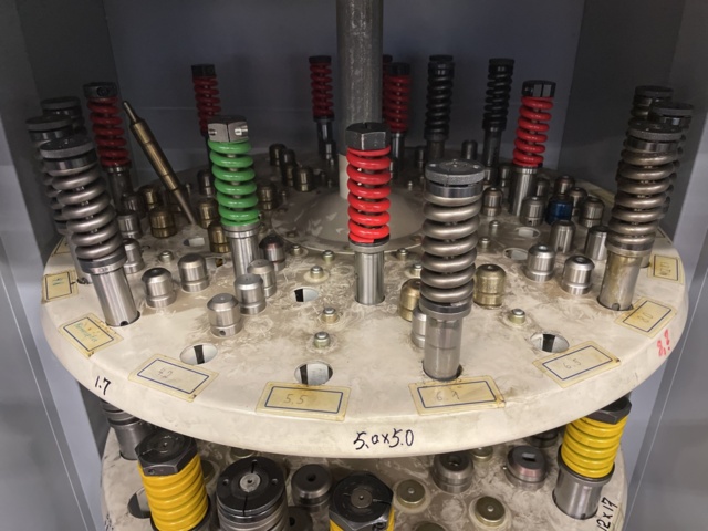 1002856-9 Amada Original tool cabinet with punches and pads